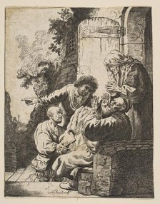 Joseph's Coat Brought to Jacob, ca. 1633. Creator: Johann Georg Hertel.