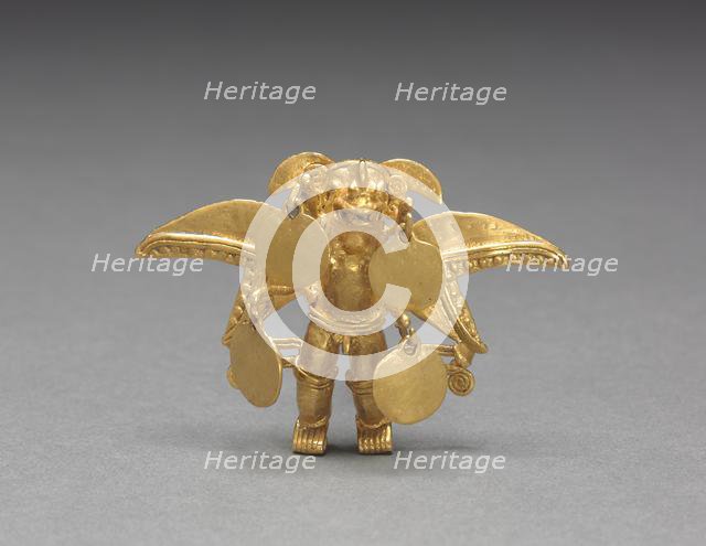 Winged Figure Pendant, c. 1000-1550. Creator: Unknown.