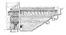 Section of the Gallo Roman Theatre at Orange, Provence, France, 1895. Artist: Unknown