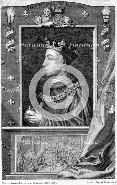 Henry V, King of England.Artist: George Vertue