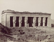 Temple a Denderah, 1870s. Creator: Antonio Beato.