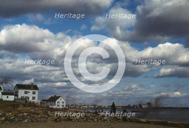 Connecticut town on the sea, probably Stonington, 1940. Creator: Jack Delano.