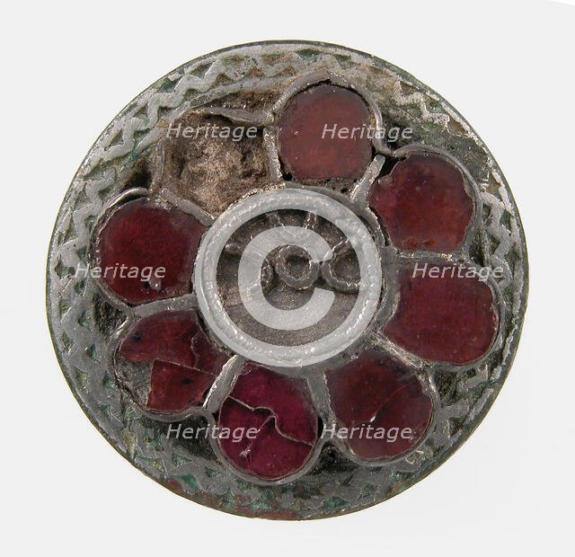 Disk Brooch, Frankish, ca. 550-650. Creator: Unknown.