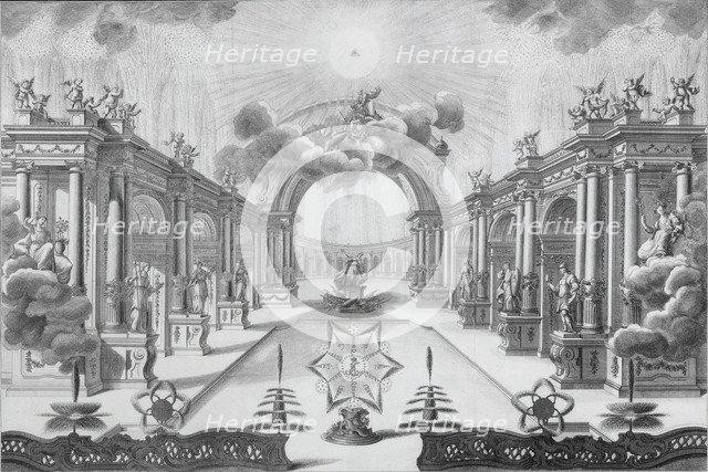Fireworks on the occasion of the coronation of Empress Catherine II in September 1762 in Moscow, 176