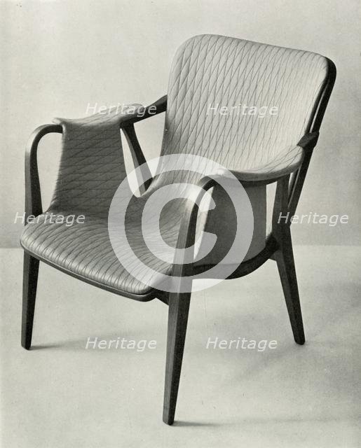 'Framed chair, Designed by Axel Larsen for the Institute of Handicrafts, Stockholm', 1949 Creator: Axel Larsen.