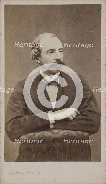 Portrait of the Composer Émile Jonas (1827-1905). Creator: Photo studio Legé & Bergeron.