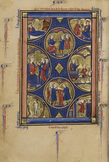 Scenes from the Life of Joseph; Wenceslaus Psalter, about 1250-1260. Creator: Unknown.