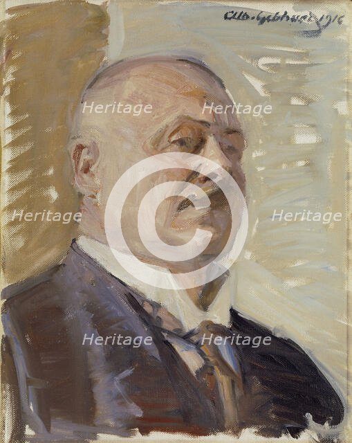 Self-Portrait, 1916. Creator: Albert Gebhard.