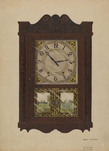 Wall Clock, 1937. Creator: Marie Famularo.