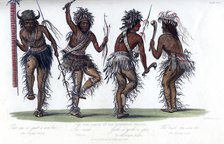 'The War Dance, by the Ojibbeway Indians', 1848.Artist: Harris