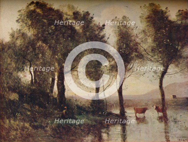 'L'Etang', (The Ponds), 19th century, (1910). Artist: Jean-Baptiste-Camille Corot.