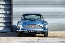 Front view of a 1961 Aston Martin DB4 GT SWB lightweight. Creator: Unknown.
