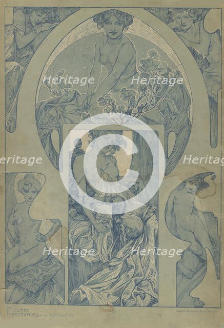Figures décoratives, 1902. Creator: Mucha, Alfons Marie (1860-1939).