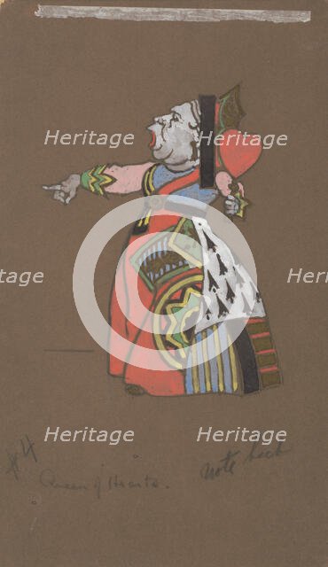 Queen of Hearts (costume design for Alice-in-Wonderland). Creator: William Penhallow Henderson.