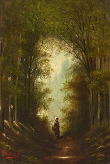 Road in the Woods, 2nd half of 19th century. Creator: Unknown.