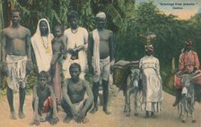 Greetings from Jamaica. Coolies', early 20th century. Creator: Unknown.