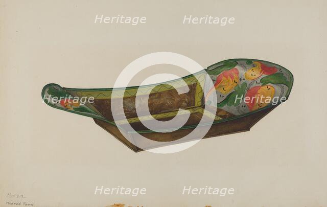 Toleware Bread Tray, 1935/1942. Creator: Mildred Ford.