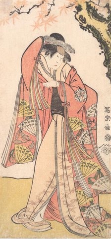 Actor Sakakiyama Sangoro II as Michinaga's Daughter Princess Otae, 1794-75. Creator: Tôshûsai Sharaku.