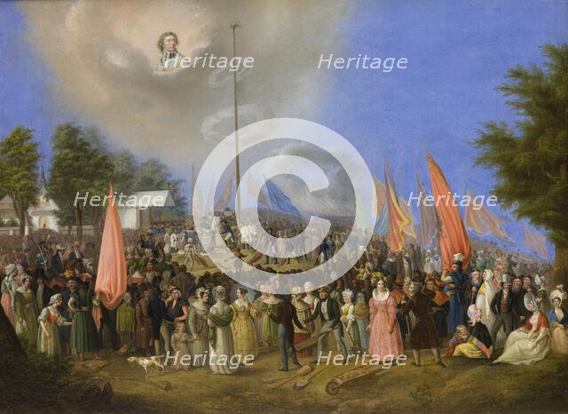 Rising of the Kosciuszko Mound, 1838. Creator: Jan Nepomucen Bizanski.