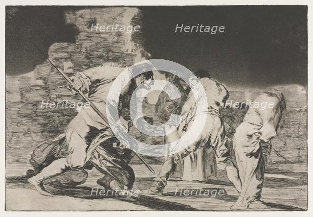 The Proverbs: The Folly of Fury, 1864. Creator: Francisco de Goya (Spanish, 1746-1828).