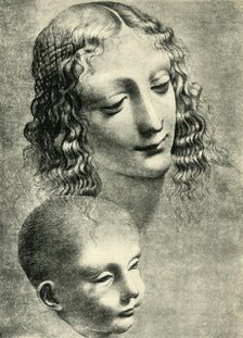 Heads of the Virgin and Child, c1492-1494, (1943). Creator: Giovanni Antonio Boltraffio.