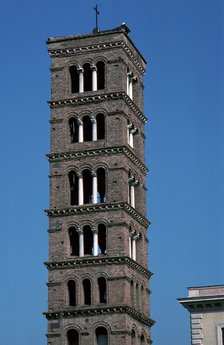 The tower of Santa Maria in Rome, 12th century. Artist: Unknown