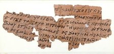 Papyrus Fragments of a Letter, Coptic, 7th century. Creator: Unknown.