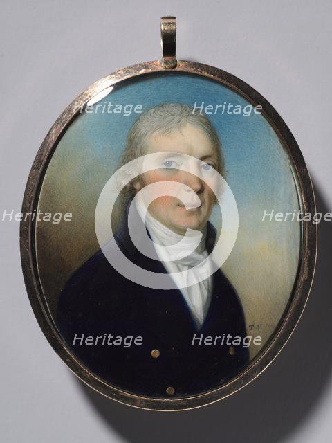 Portrait of a Man, c. 1780. Creator: Thomas Hazlehurst (British, c. 1740-c. 1821).