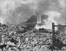 In Canada: The Halifax Explosion The mills of Gurney finish burning, 1917. Creator: Unknown.
