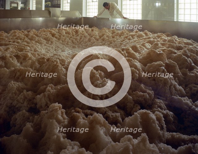 Fermenting vessels at Tetley's brewery, Leeds, West Yorkshire, 1968.  Artist: Michael Walters