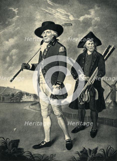 'Golfers at Blackheath', 1790, (1947).  Creator: Unknown.