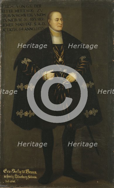 Portrait of Duke Eric I of Brunswick-Lüneburg (1470-1540), Prince of Calenberg-Göttingen, 1667.