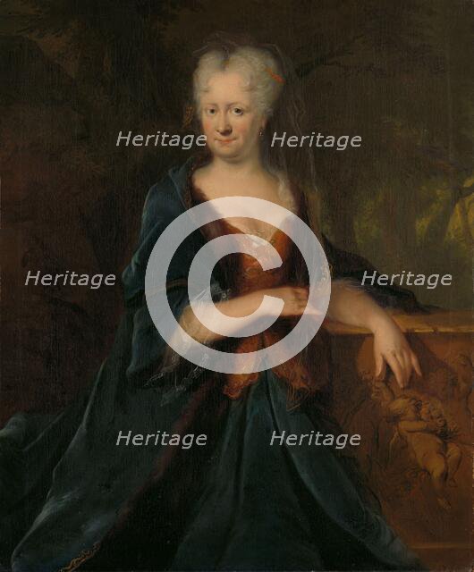 Portrait of Louise Christina Trip, wife of Gerrit Sichterman, 1725. Creator: Cornelis Troost.