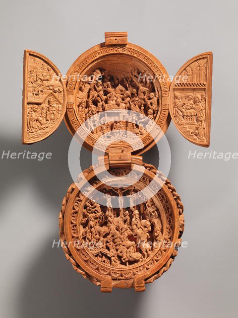 Prayer Bead with the Adoration of the Magi and the Crucifixion, early 16th century. Creator: Unknown.