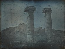 Temple of Artemis, Sardis, 1843. Creator: Joseph Philibert Girault De Prangey.