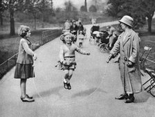 Girl skipping, Hyde Park, London, 1926-1927. Artist: Unknown