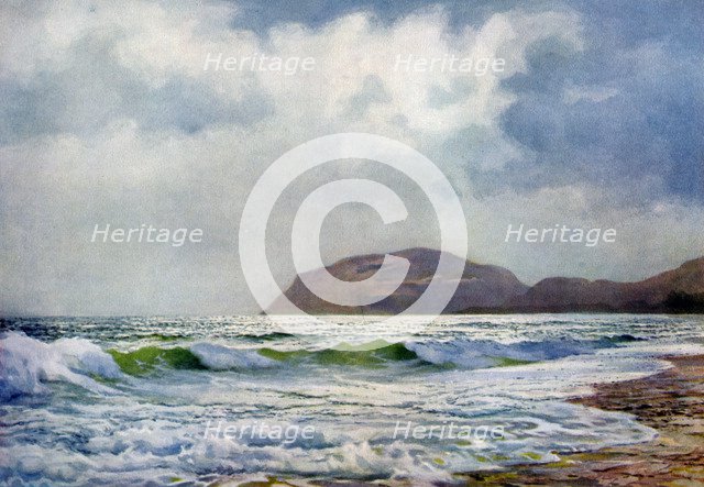 'A Stormy Day near Llandudno', Wales, 1924-1926. Artist: FC Varley