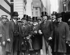 French delegation & A[ndrew] Carnegie, 1912. Creator: Bain News Service.