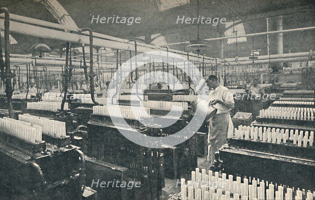 'The Candle-moulding Room', c1917. Artist: Unknown.