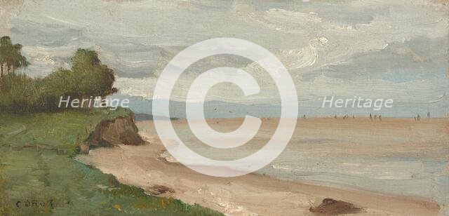 Beach near Etretat, c. 1872. Creator: Jean-Baptiste-Camille Corot.