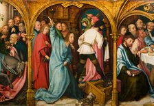 The Cleansing of the Temple, 1501. Creators: Hans Holbein the Elder, Jesus Christ.