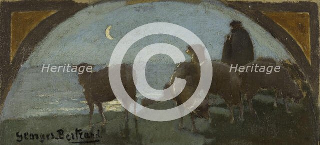 Esquisse pour la salle à manger de l'Hôtel de Ville : La viande de mouton, c.1893. Creator: Georges Bertrand.