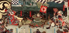 The Siege and Submergence of Takamatsu Castle, 1867. Creator: Tsukioka Yoshitoshi.