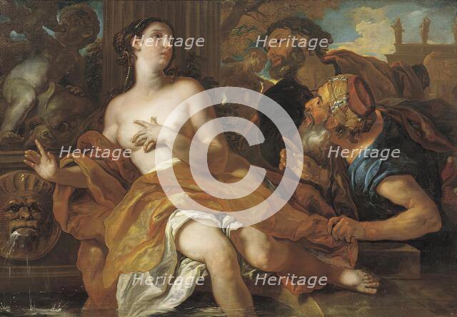 Susanna and the two elders, c1692. Creator: Johann Michael Rottmayr.