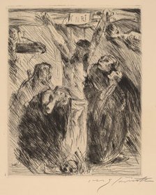 Kreuzigung, nach dem Altarbild in Tölz (Crucifixion, after the Altarpiece at Tölz), 1921-1922. Creator: Lovis Corinth.