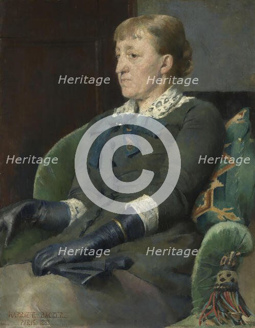 The Artist Kitty Kielland, 1883. Creator: Harriet Backer.