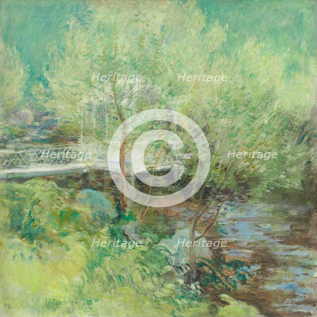 The White Bridge, after 1895. Creator: John Henry Twachtman.