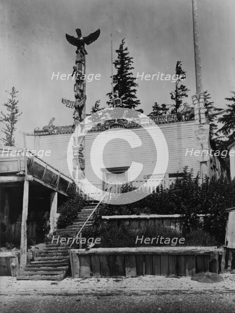 Tanaktak House, Harbeldown Island, c1914. Creator: Edward Sheriff Curtis.