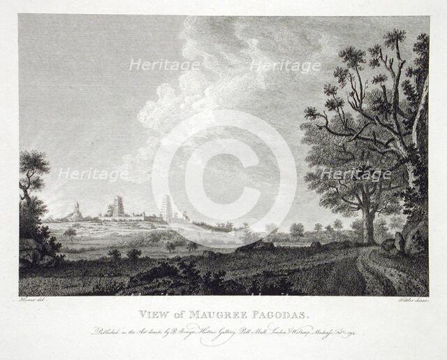 View of Maugree Pagodas, 1794. Creator: Robert Home.