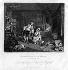 'Death of the Earl', plate V of 'Marriage a la mode', 1833. Artist: TE Nicholson